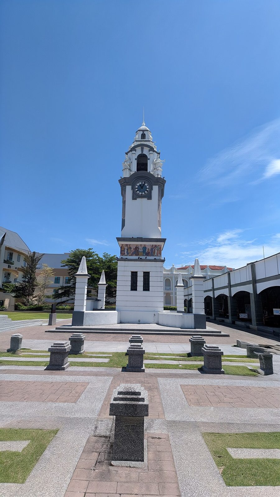 Birch Memorial Clock Tower standing on its square in Ipoh Old Town