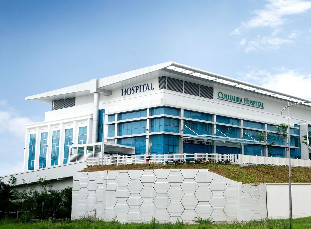 Columbia Asia Hospital Petaling Jaya building with its name on the facade, Section 13
