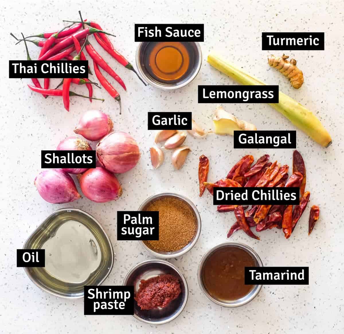 Bagian dalam Sambal dan Bumbu Pasta Malaysia