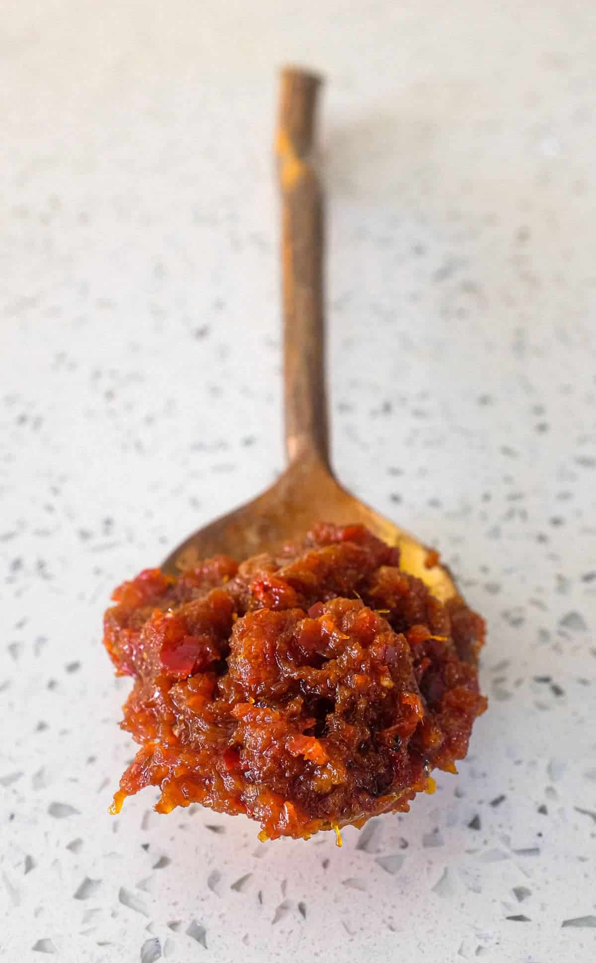 Pemandangan Sambal dan Bumbu Pasta Malaysia