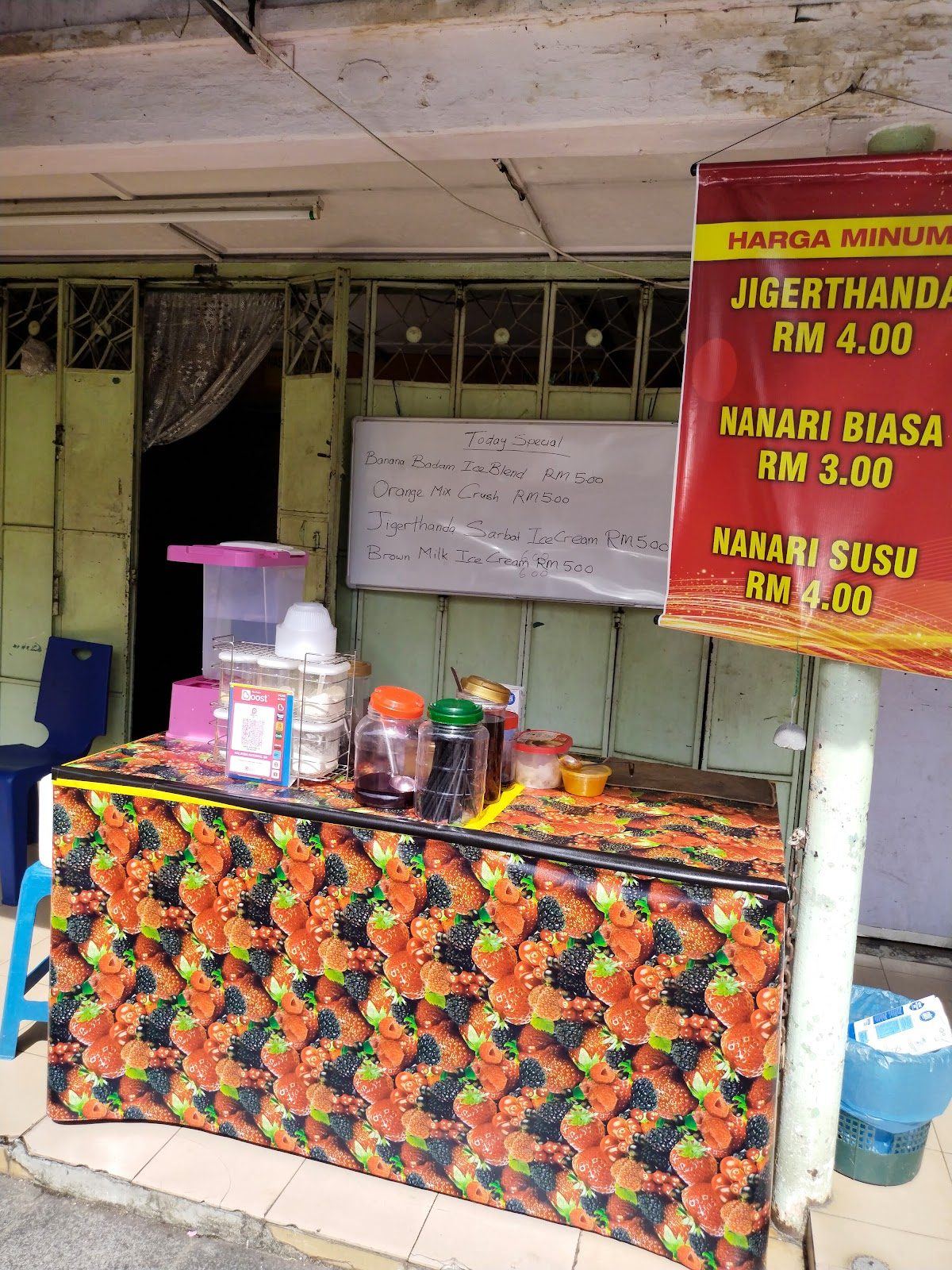 槟城乔治市小印度 Lebuh Queen 上的 Yasmin's jigarthanda 饮品摊
