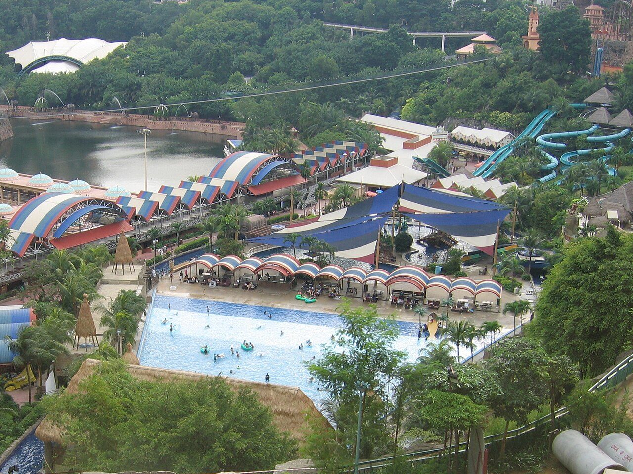 Part of the Sunway Lagoon water park at Bandar Sunway, Selangor