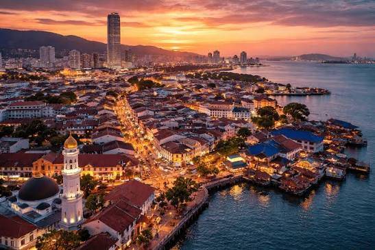 George Town street scene in Penang