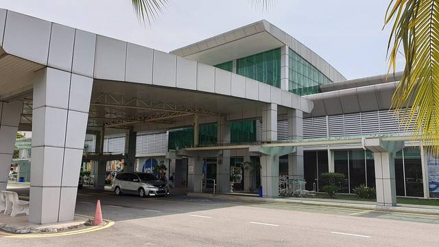 Car rental in Ipoh: the main entrance of the Sultan Azlan Shah Airport terminal, where most rental pickups are arranged