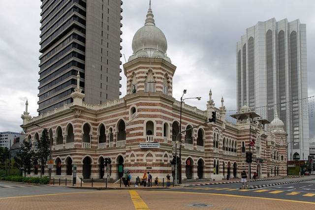 Striped Moorish-style building of the National Textile Museum, Kuala Lumpur