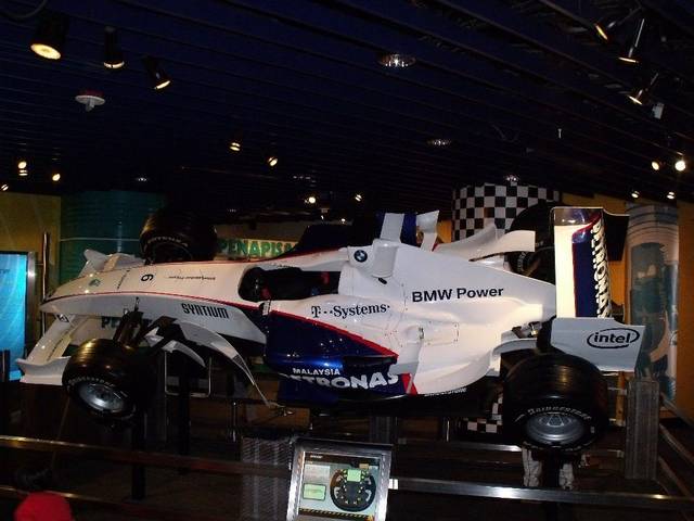 Formula One car exhibit inside Petrosains, The Discovery Centre at Suria KLCC, Kuala Lumpur