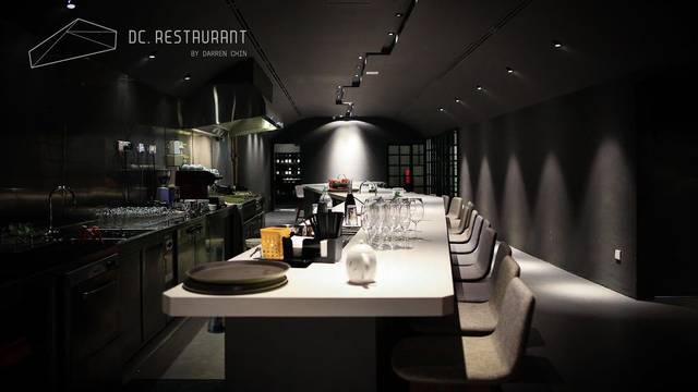 Dining room and open kitchen counter at DC. by Darren Chin, TTDI, Kuala Lumpur