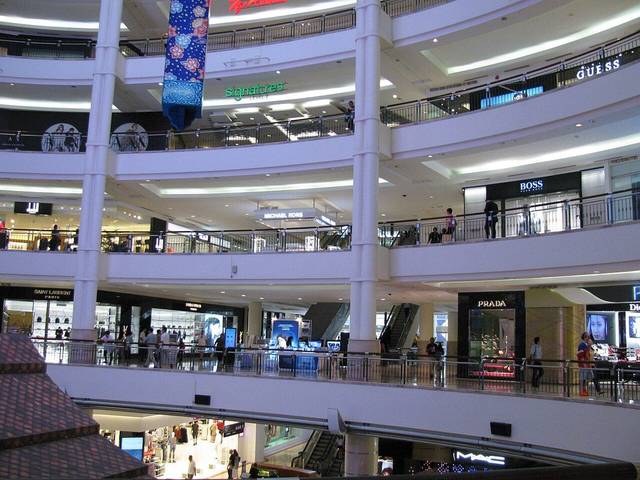 Atrium of Suria KLCC, one of the shopping malls in Kuala Lumpur